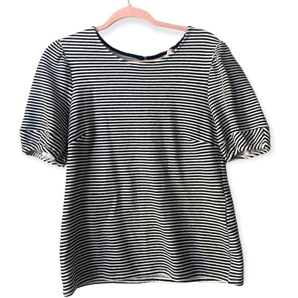 Anthropologie Dolan Striped Puff Sleeve Blouse Size Small P0682 - Picture 1 of 4
